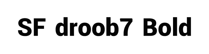 SF droob7 Bold