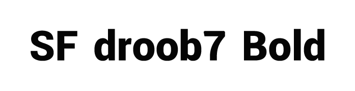 SF droob7 Bold