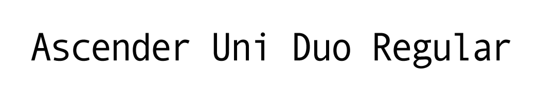 Ascender Uni Duo Regular