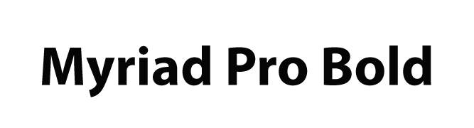 Myriad Pro Bold