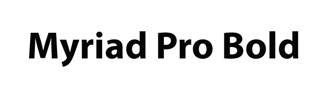 Myriad Pro Bold
