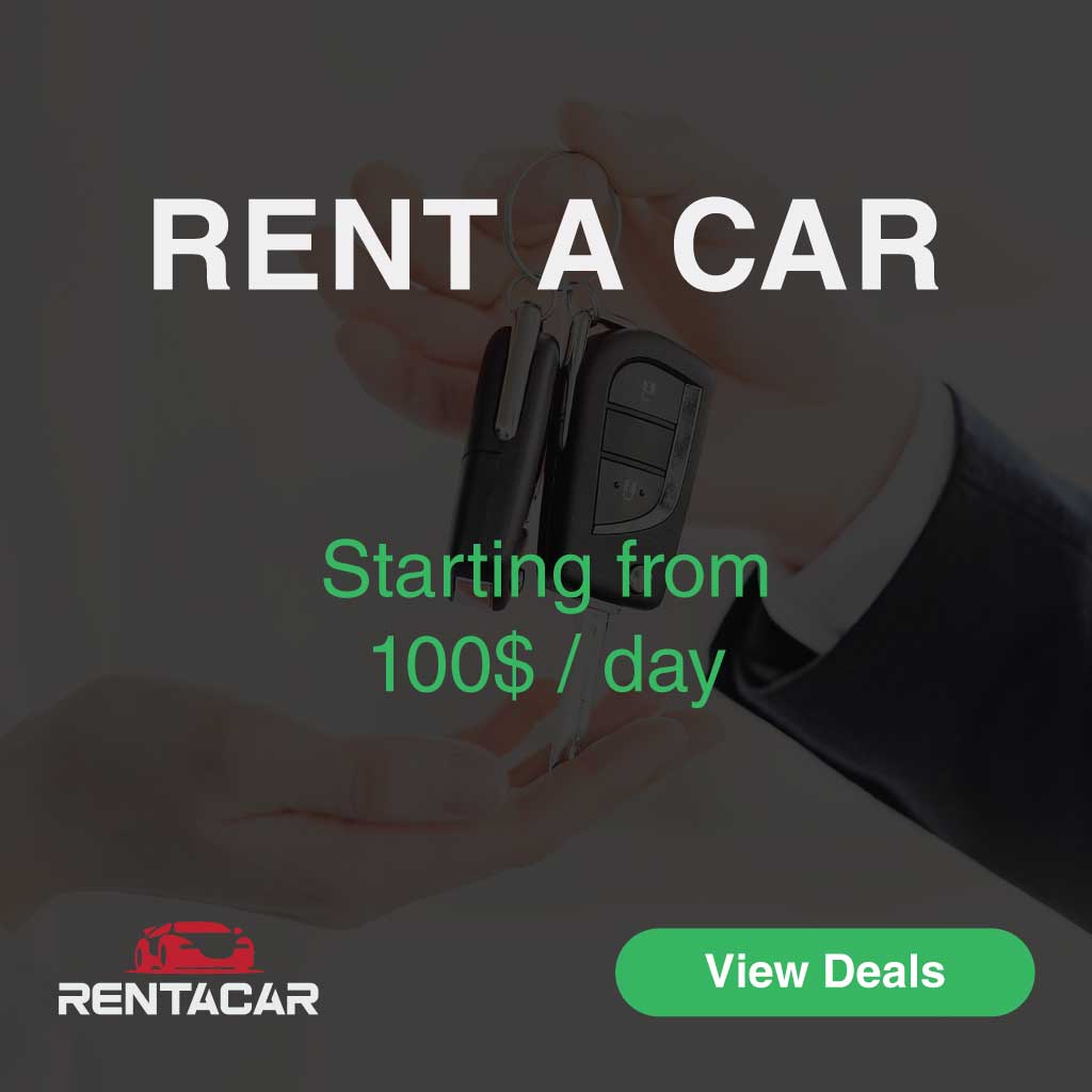 Sleek Gray Car Rental Service Ad