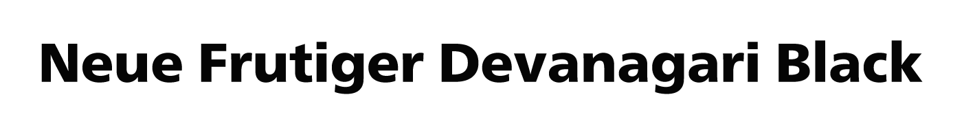 Neue Frutiger Devanagari Regular