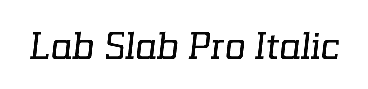 Lab Slab Pro Italic