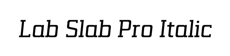 Lab Slab Pro Italic