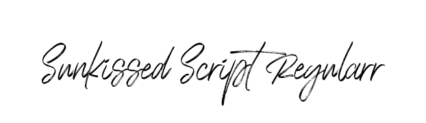 Sunkissed Script Regular