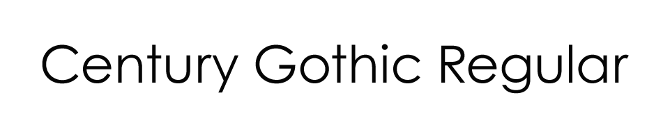 Century Gothic Regular
