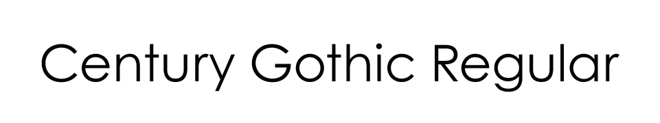 Century Gothic Regular