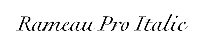 Rameau Pro Italic