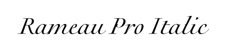 Rameau Pro Italic