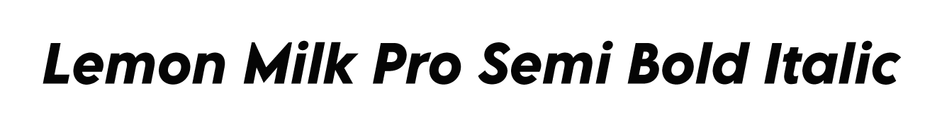 LEMON MILK Pro Italic