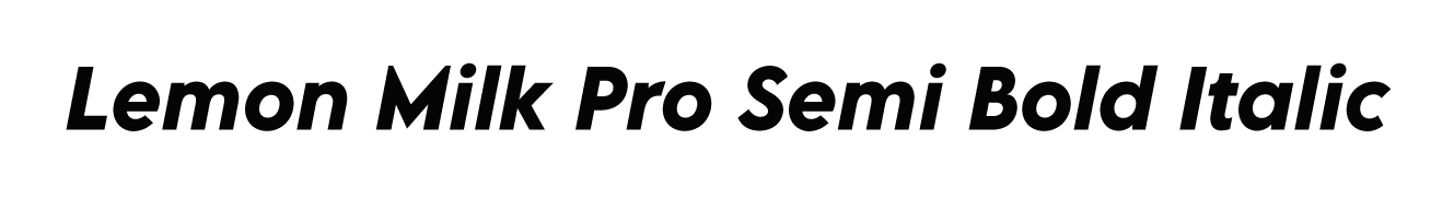 LEMON MILK Pro Italic