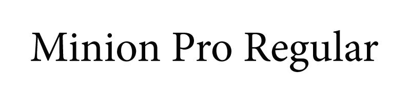 Minion Pro Regular