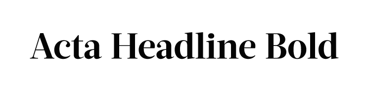 Acta Headline Regular