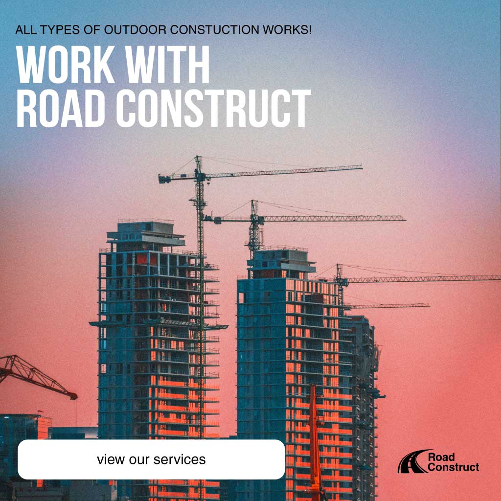 Build Your Future with Road Construct Poster