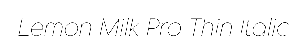 LEMON MILK Pro Italic
