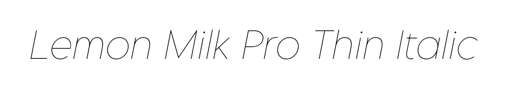 LEMON MILK Pro Italic