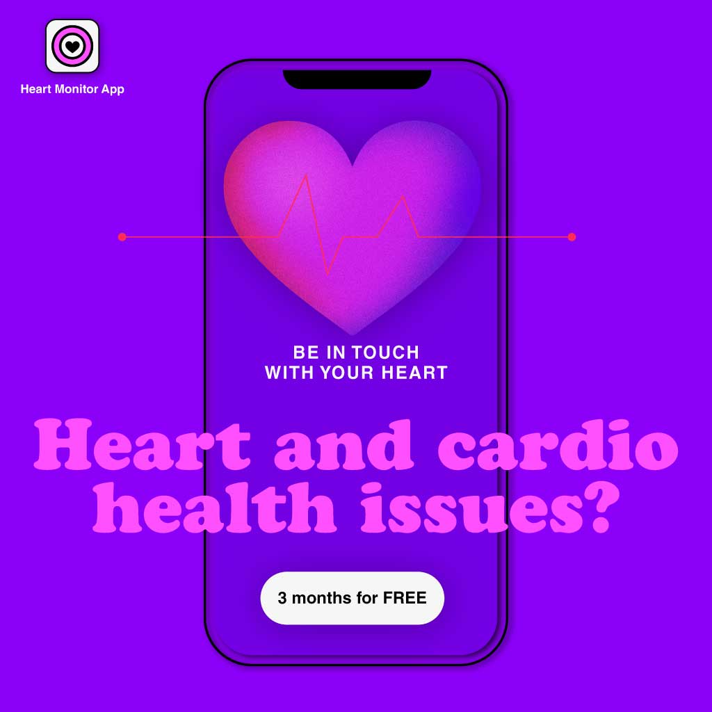 Purple Themed Health App Promotion Poster