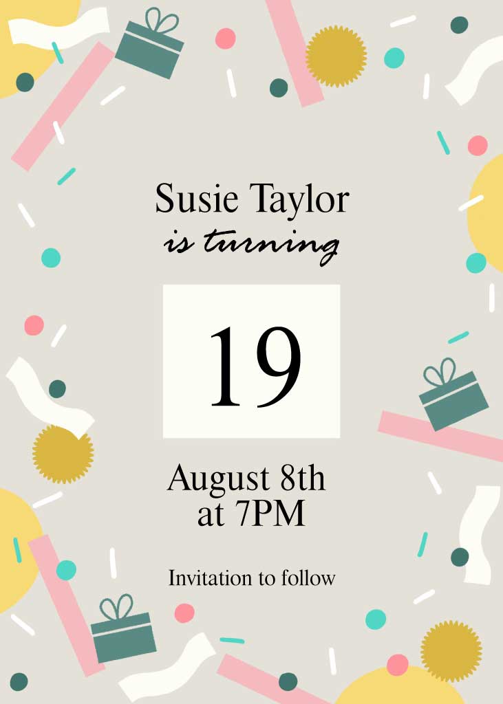 Customize Free 155,790+ Birthday Invitations