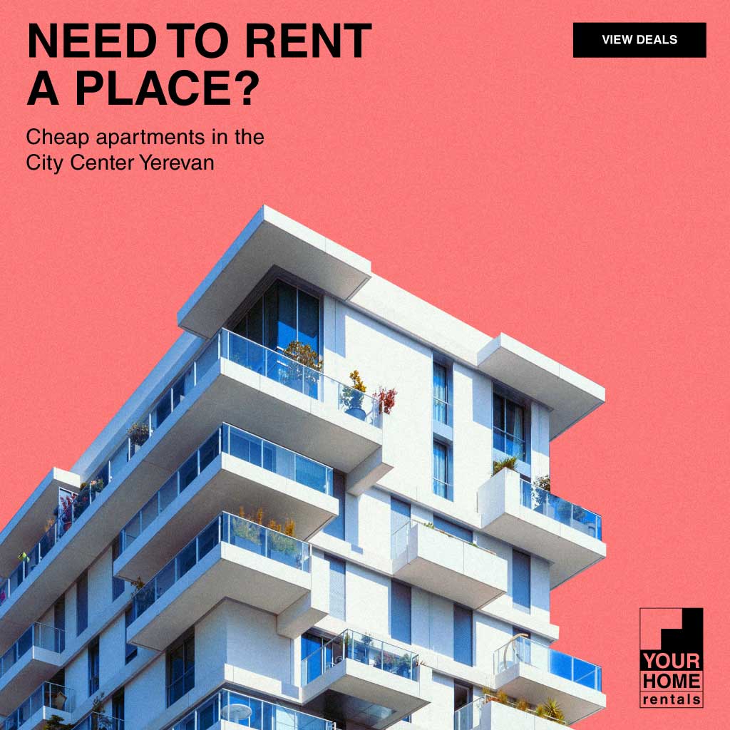 Stylish Coral Blue Rental Ad for City Apartments