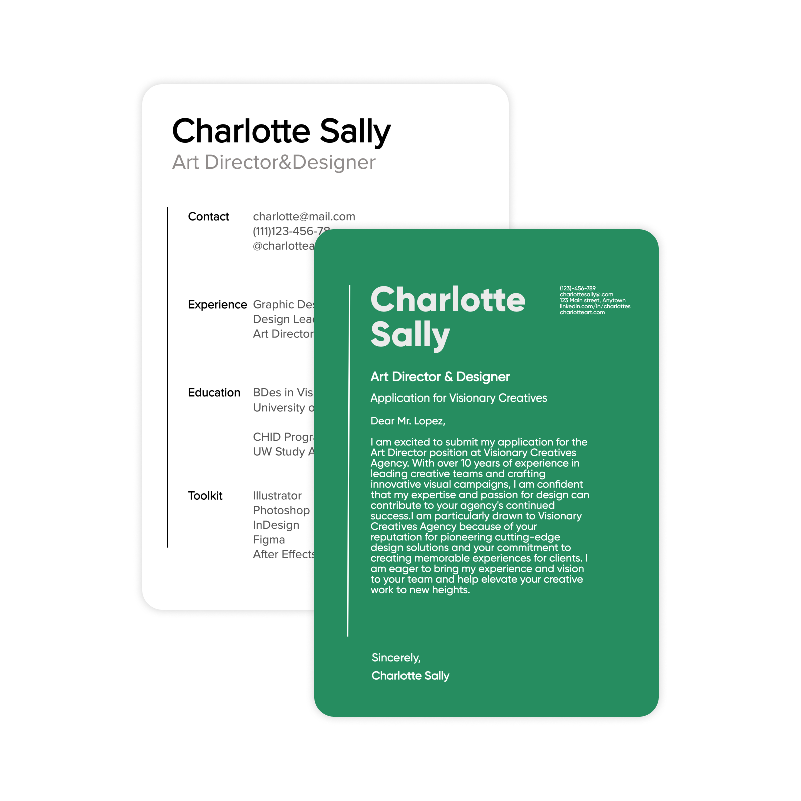 створіть супровідний лист для конкретних заявок