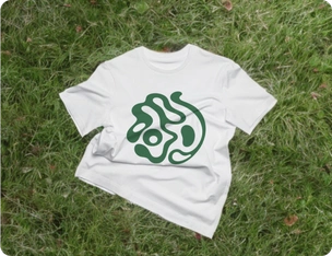 T-shirt on the grass