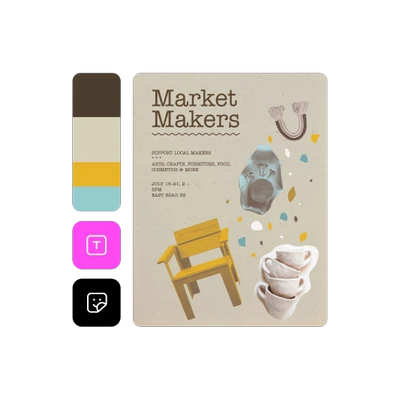 Outils d'IA de Picsart pour la conception de flyers