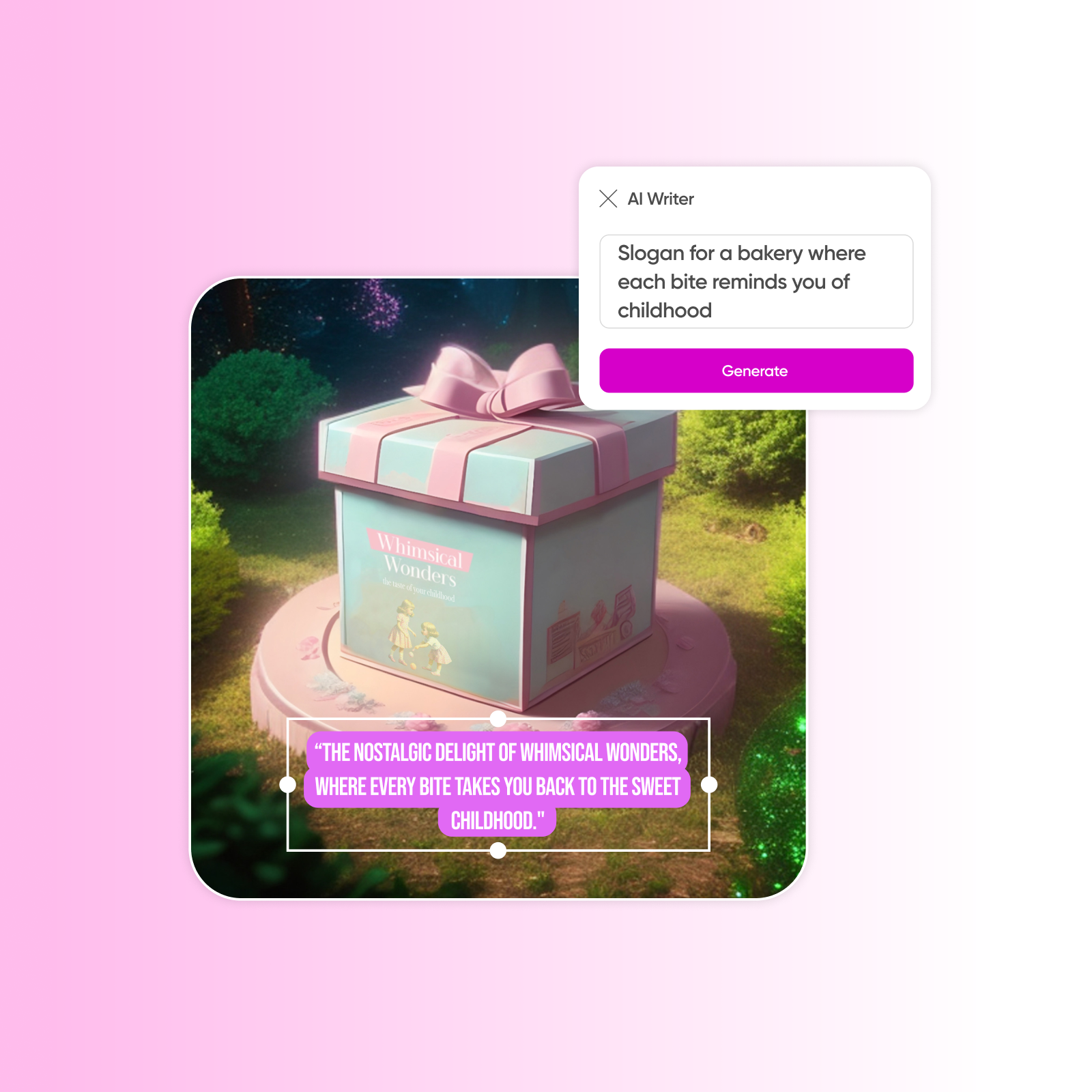 Put together a compelling product story with AI