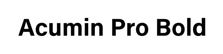 Acumin Pro Bold