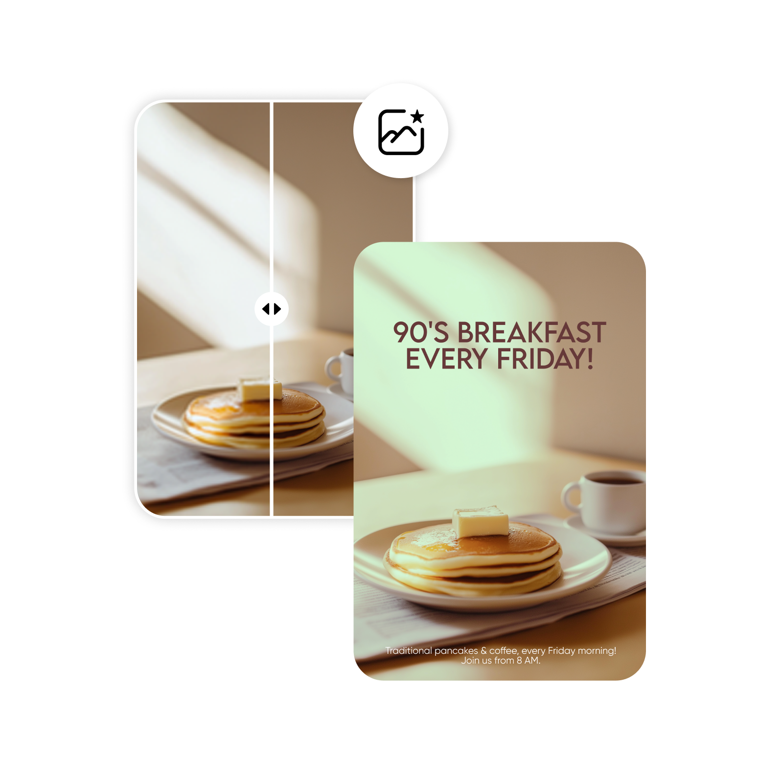 enhance image and add vintage filter for better quality