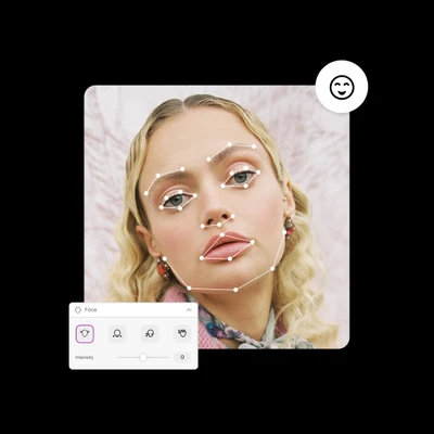 migliora il tuo volto con l'editor di volti online