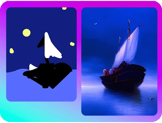 turn outlines into images with picsart sketch ai app