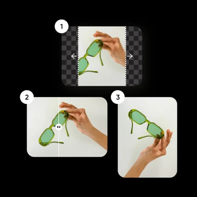 พลิก ตัด หรือปรับขนาดภาพออนไลน์