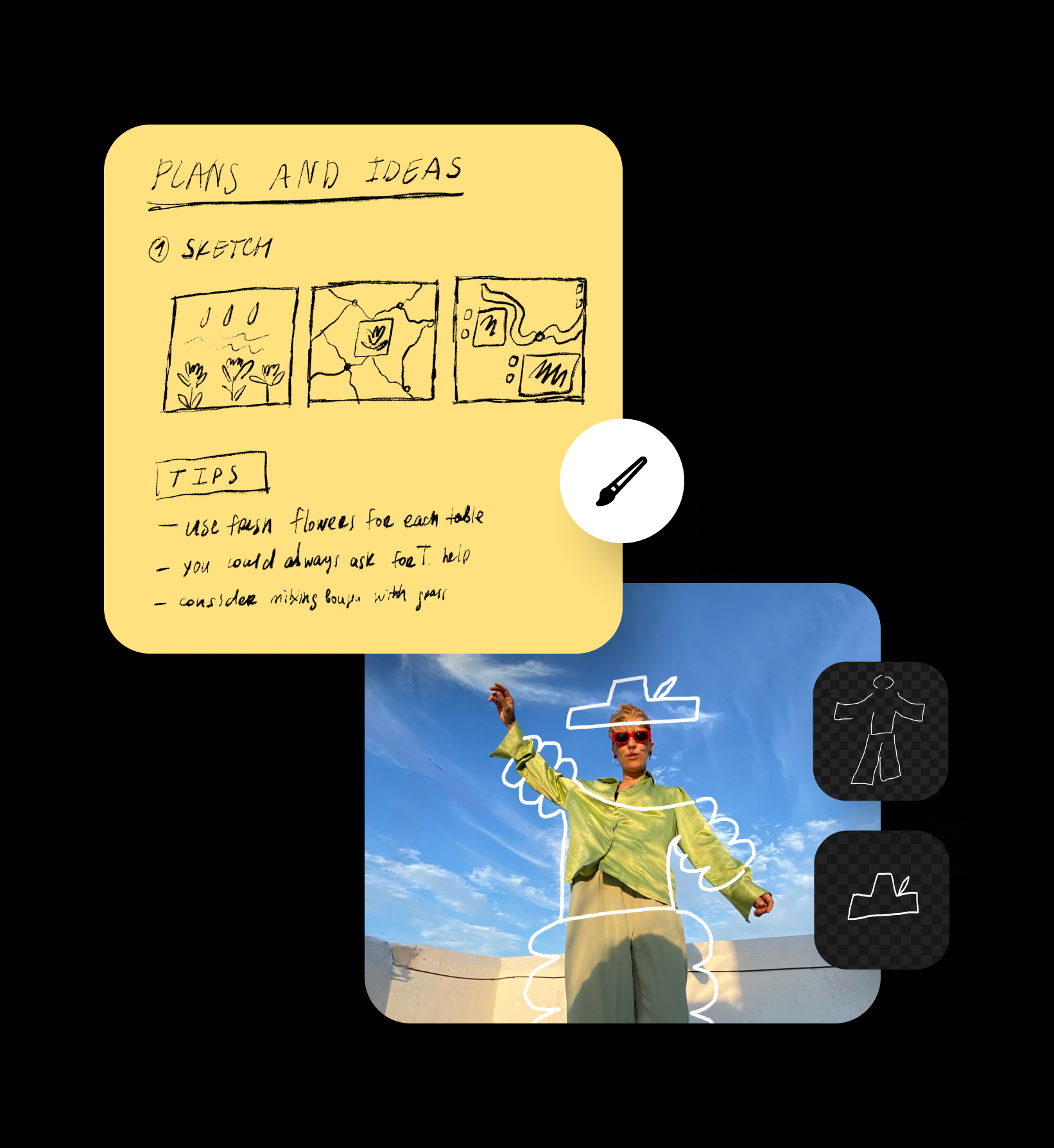 एक ड्राइंग टूल के साथ अपने विचारों को बनाएं