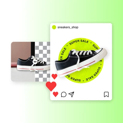 white background editor