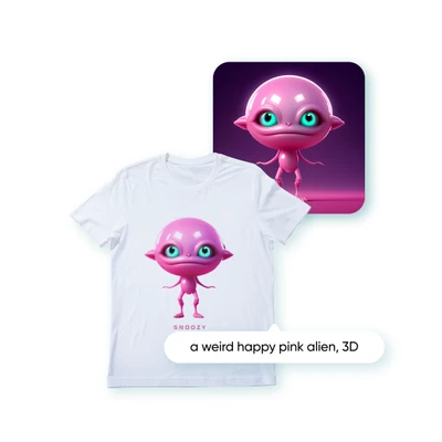 Create art with AI by just describing your idea in the prompt box.