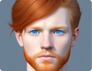 3d ai face of a boy