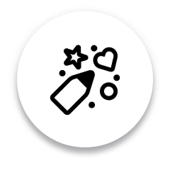 चित्रित करने के लिए ब्रश का विविधता