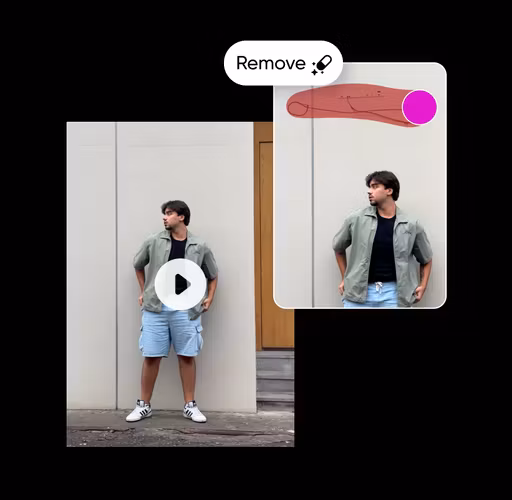 Remove object from videos preview