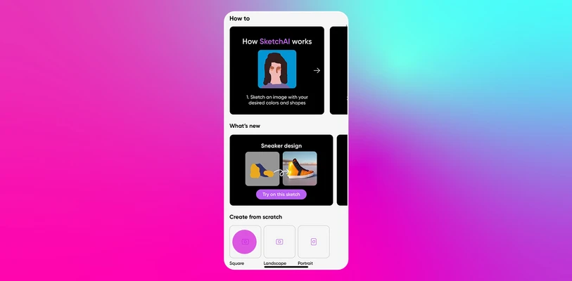 open the sketch ai app for ios