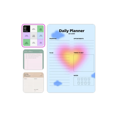 Schedule templates by Picsart
