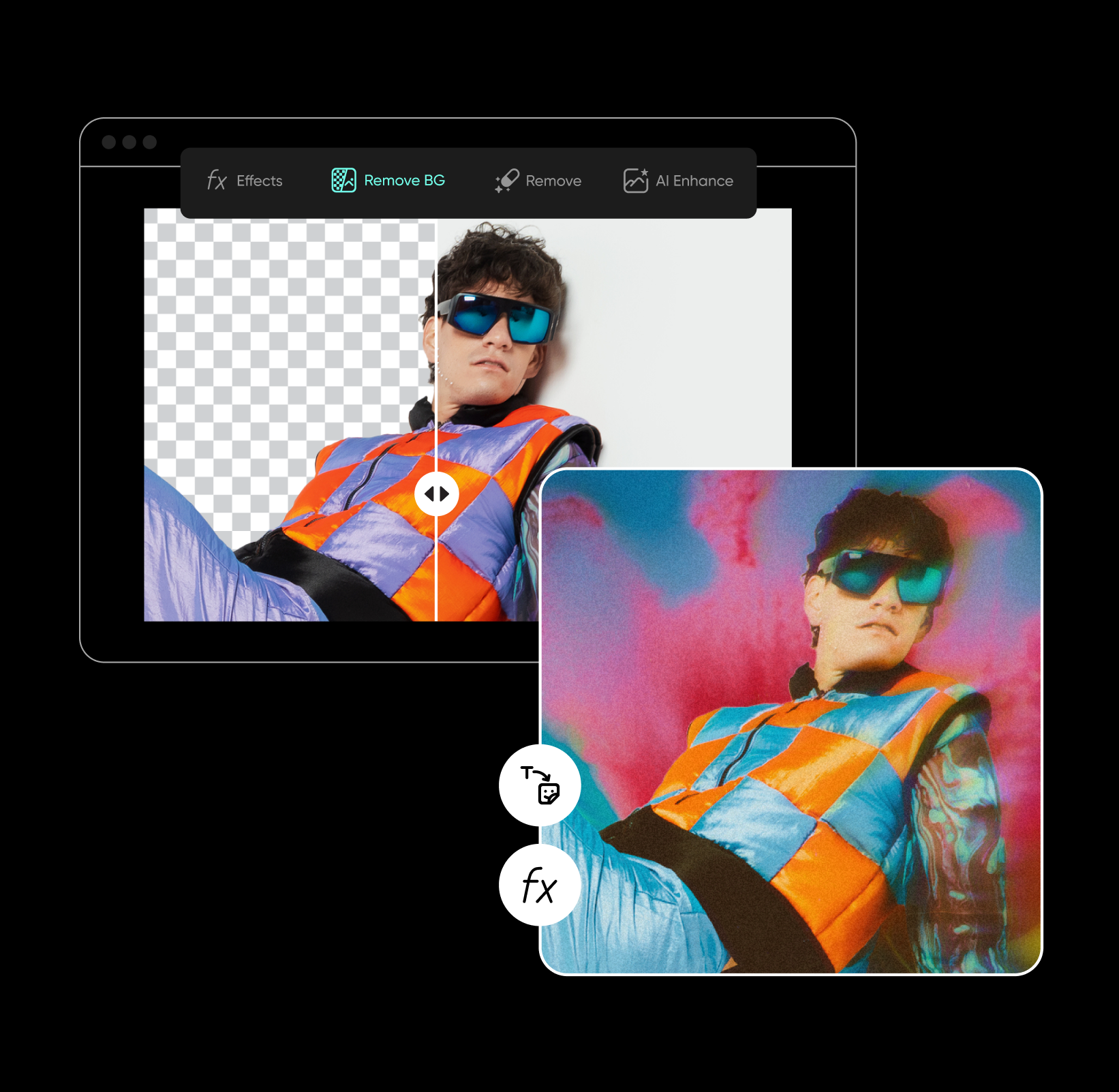 Customize backgrounds in seconds