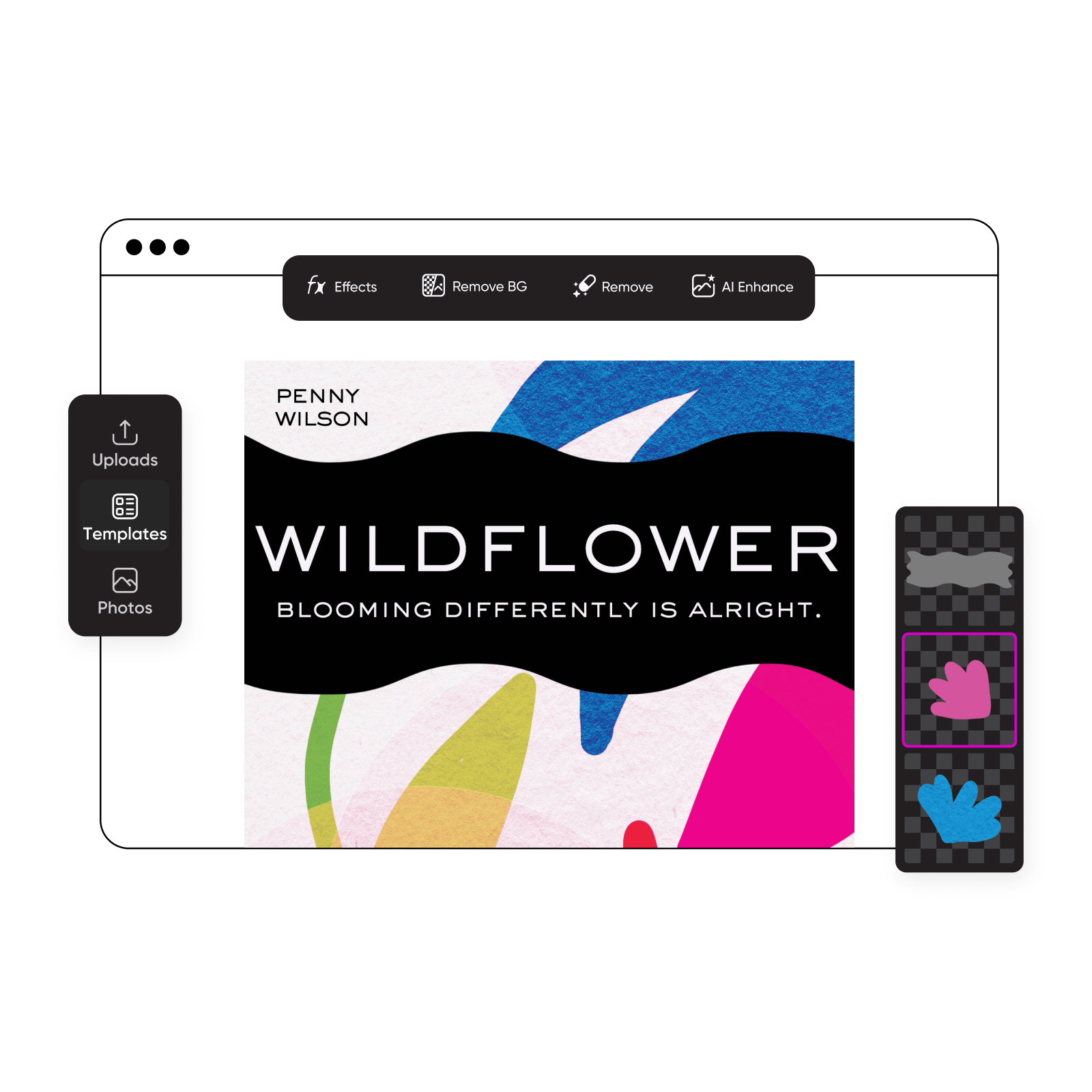 book cover template customization