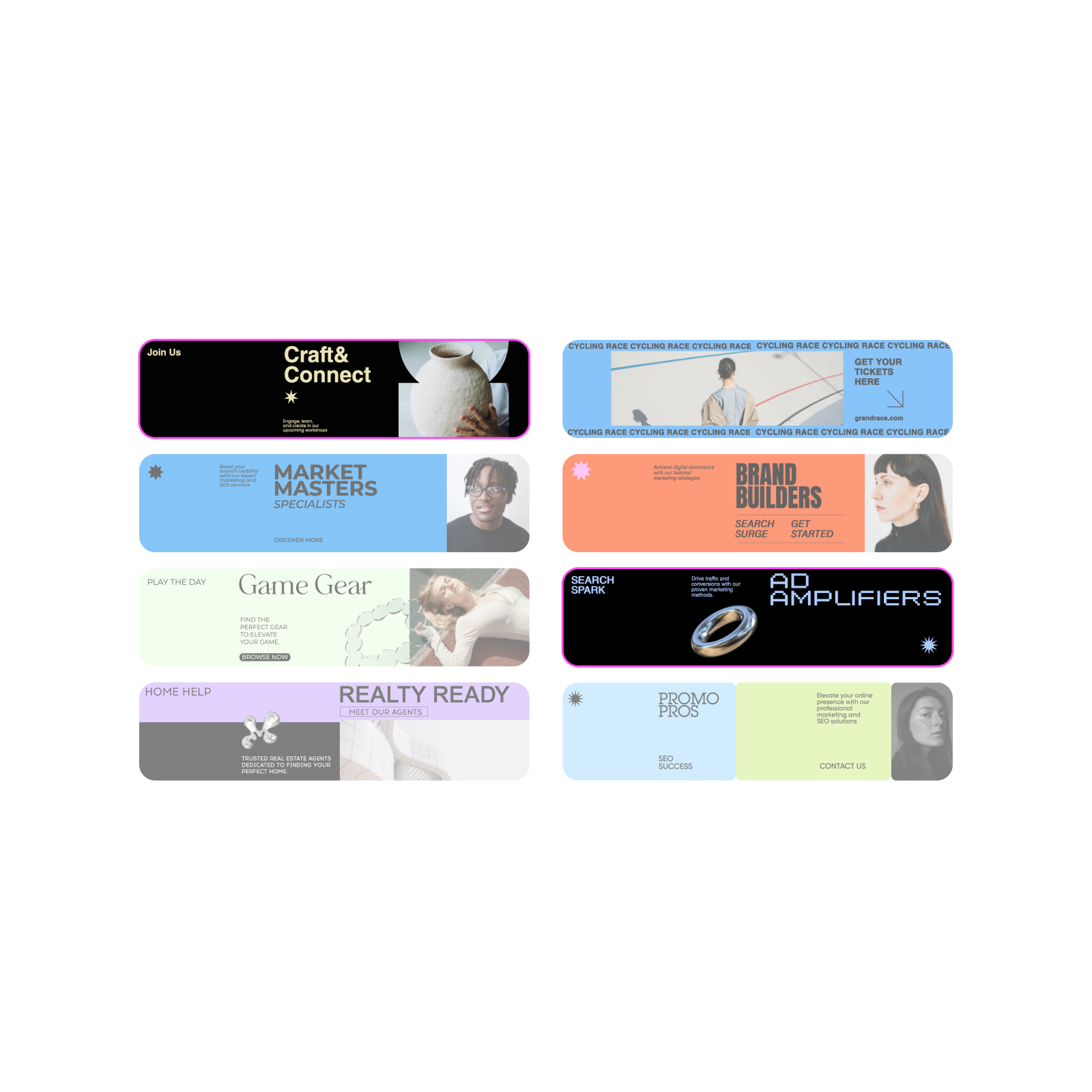 Elevate your LinkedIn profile with Picsart’s professional banner templates tailored to your style