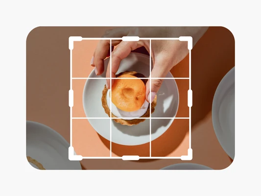 Crop images online tool on Picsart photo editor