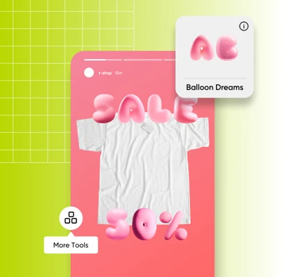 3d texts for your social media