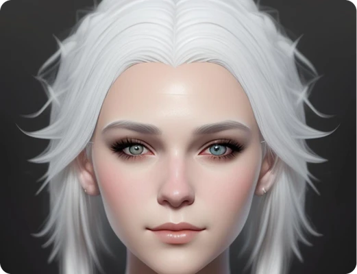 3d ai face of a girl
