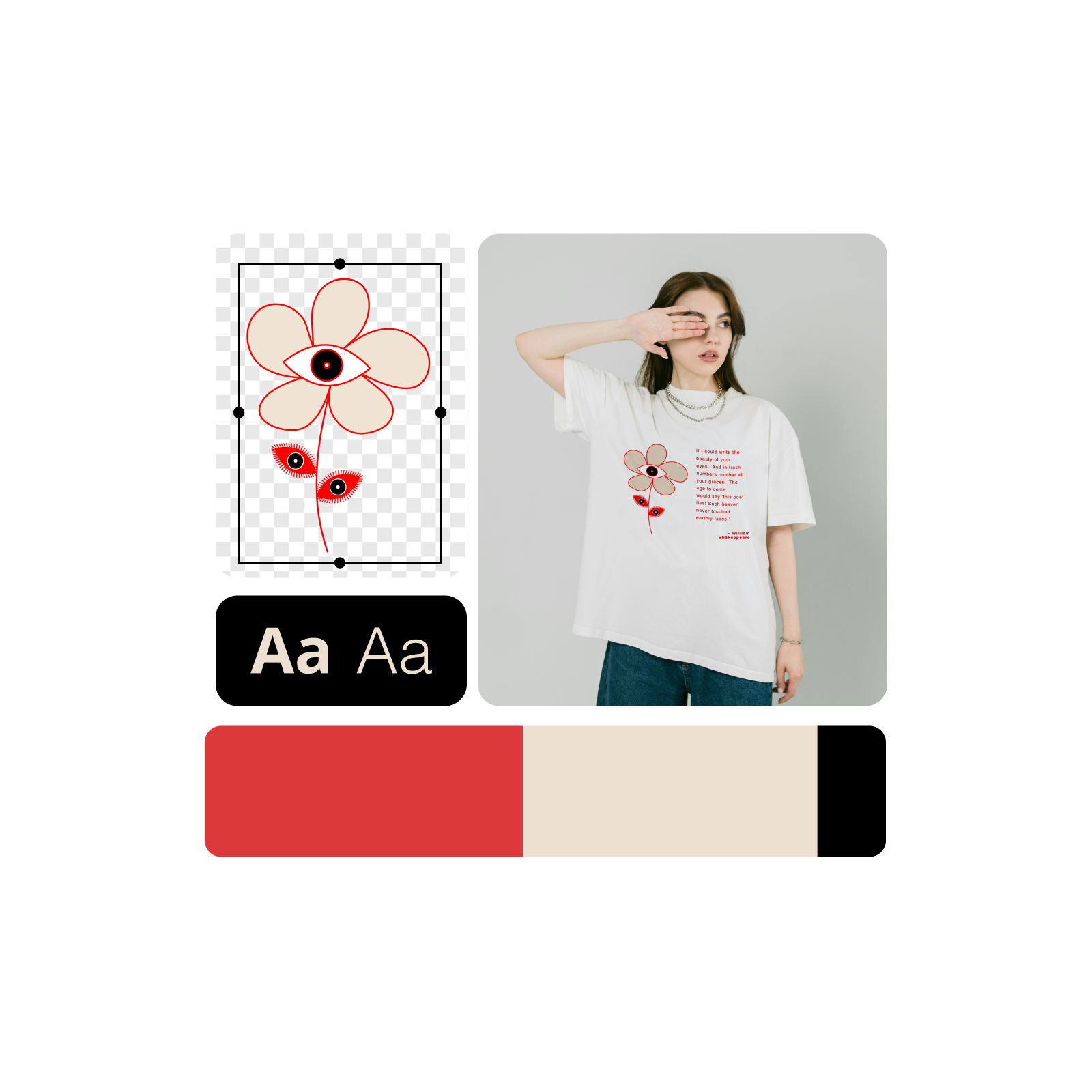 Effortless custom T-shirt design with intuitive tools.