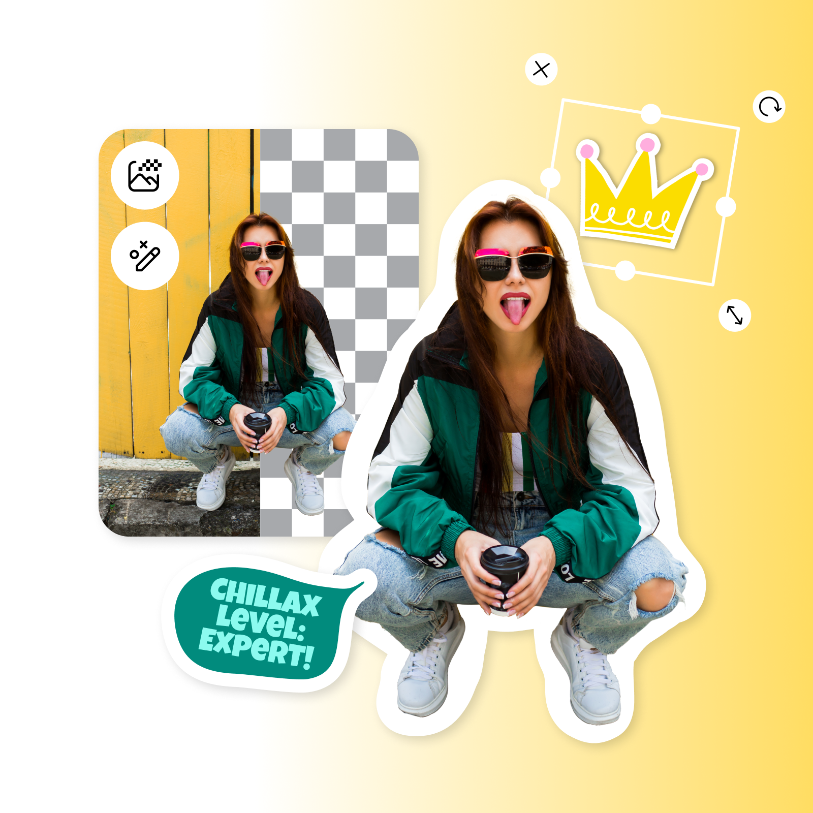 Transformă fotografiile în stickere WhatsApp online