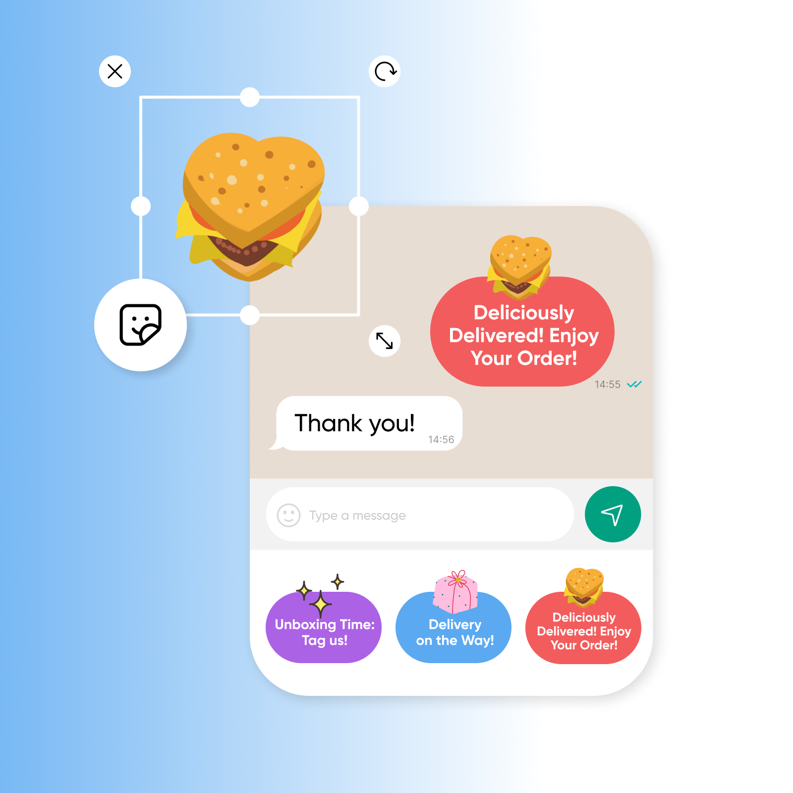 покращення бренду з наліпками WhatsApp